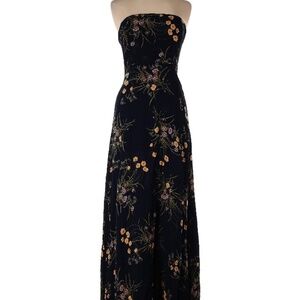Reformation strapless floral maxi